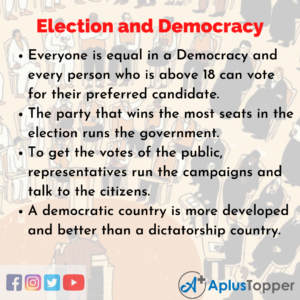 essay on responsibility of voters for the success of democracy
