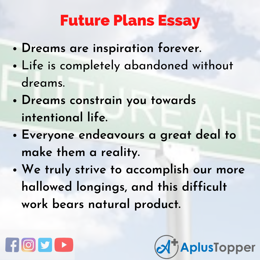 your future plans essay