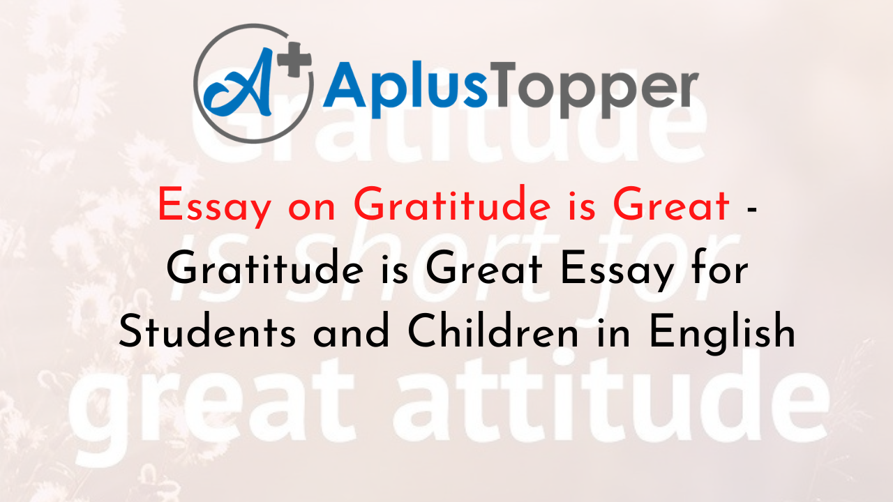 titles for gratitude essay