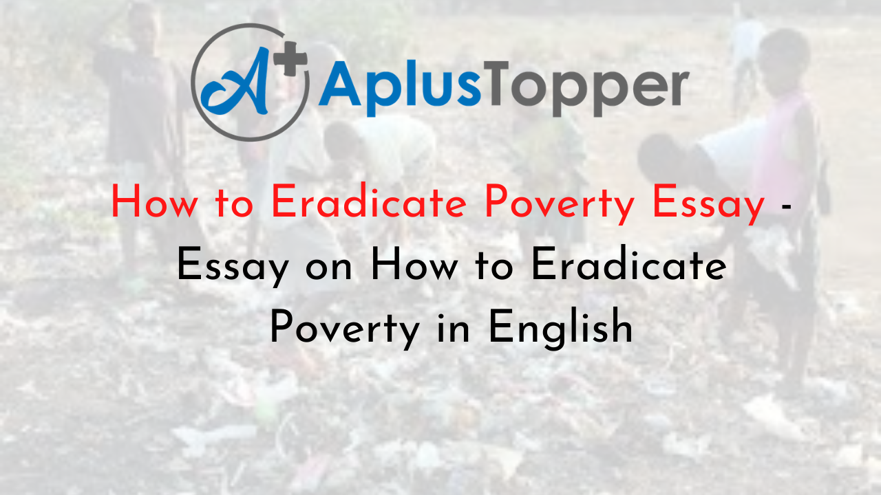 poverty eradication essay