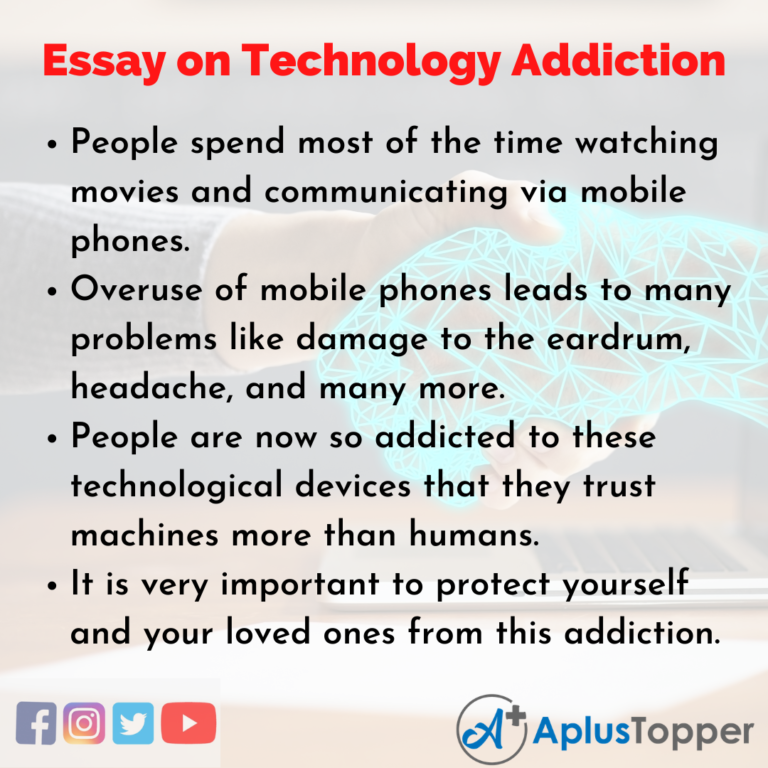 thesis statement about gadget addiction