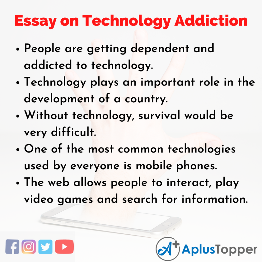 essay about technology addiction