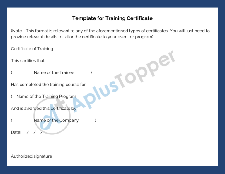 Training Certificate | Eligibility Criteria, Application Process, Fees ...