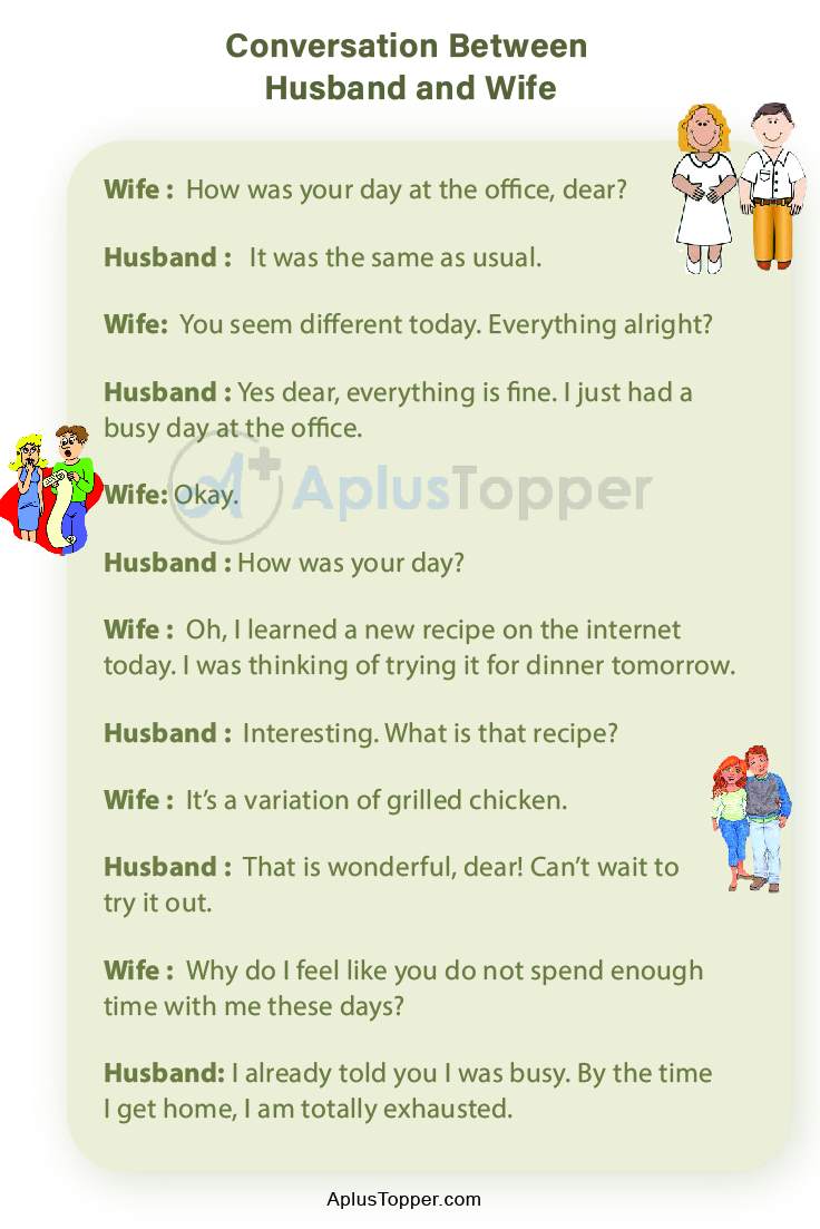 Conversation Between Husband And Wife Sample And Guidelines For Conversation Between Husband 