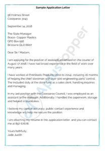 cover letter examples for sna job ireland