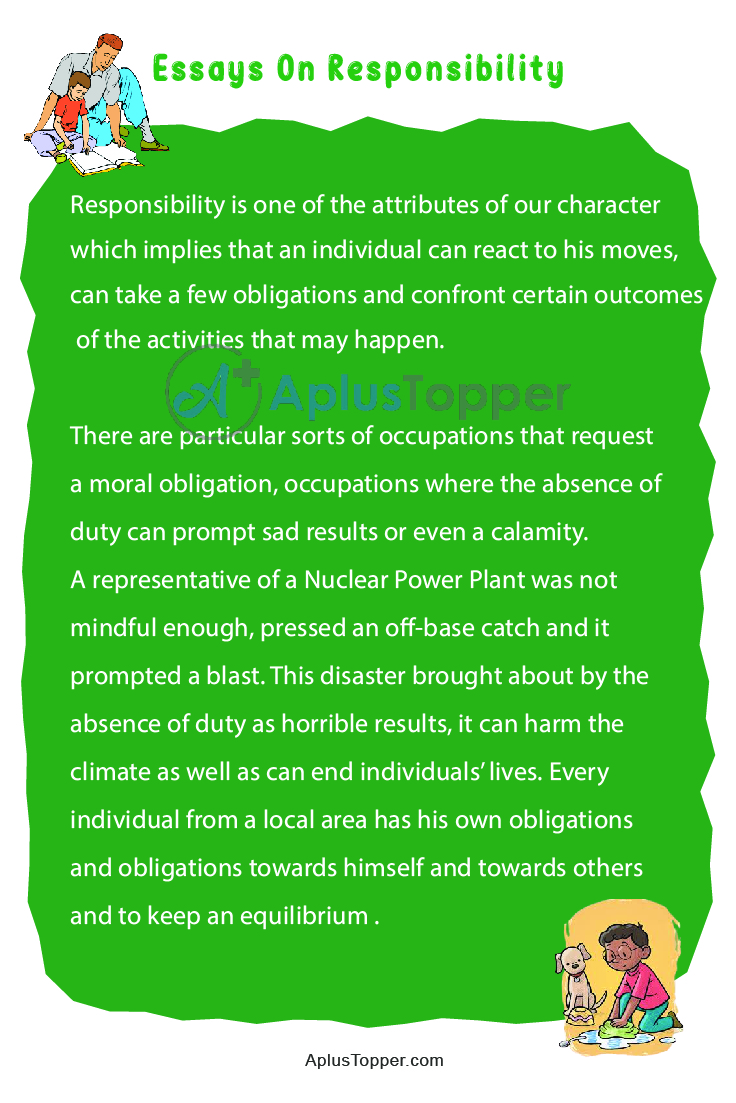 definition essay about responsibility