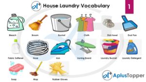 Household Cleaning and Laundry Vocabulary | List of Household Cleaning ...
