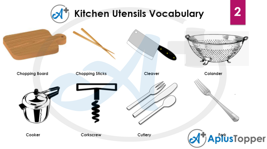 In the Kitchen Vocabulary: Interesting Kitchen Utensils & Cooking