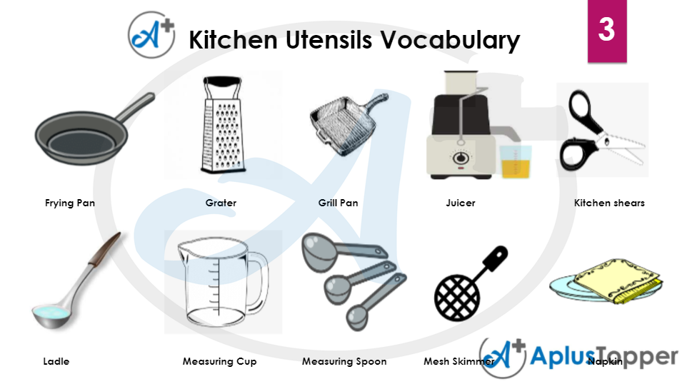 all kitchen tools list