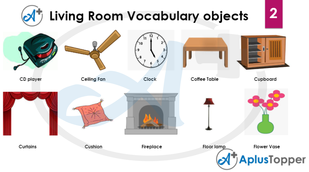 living room things vocabulary