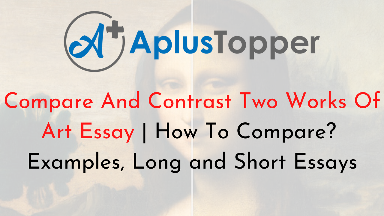 compare and contrast art essay example