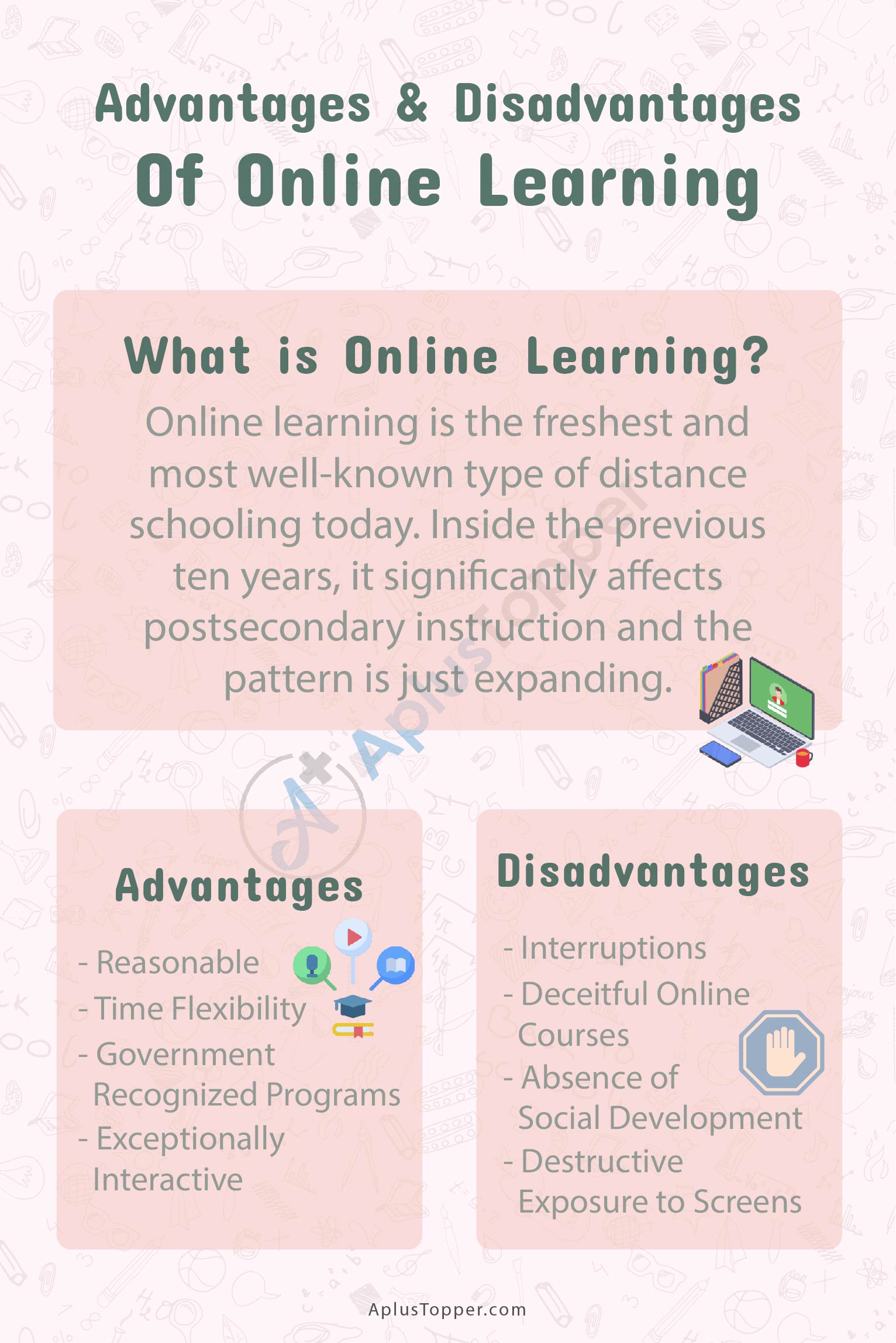online education advantages and disadvantages article