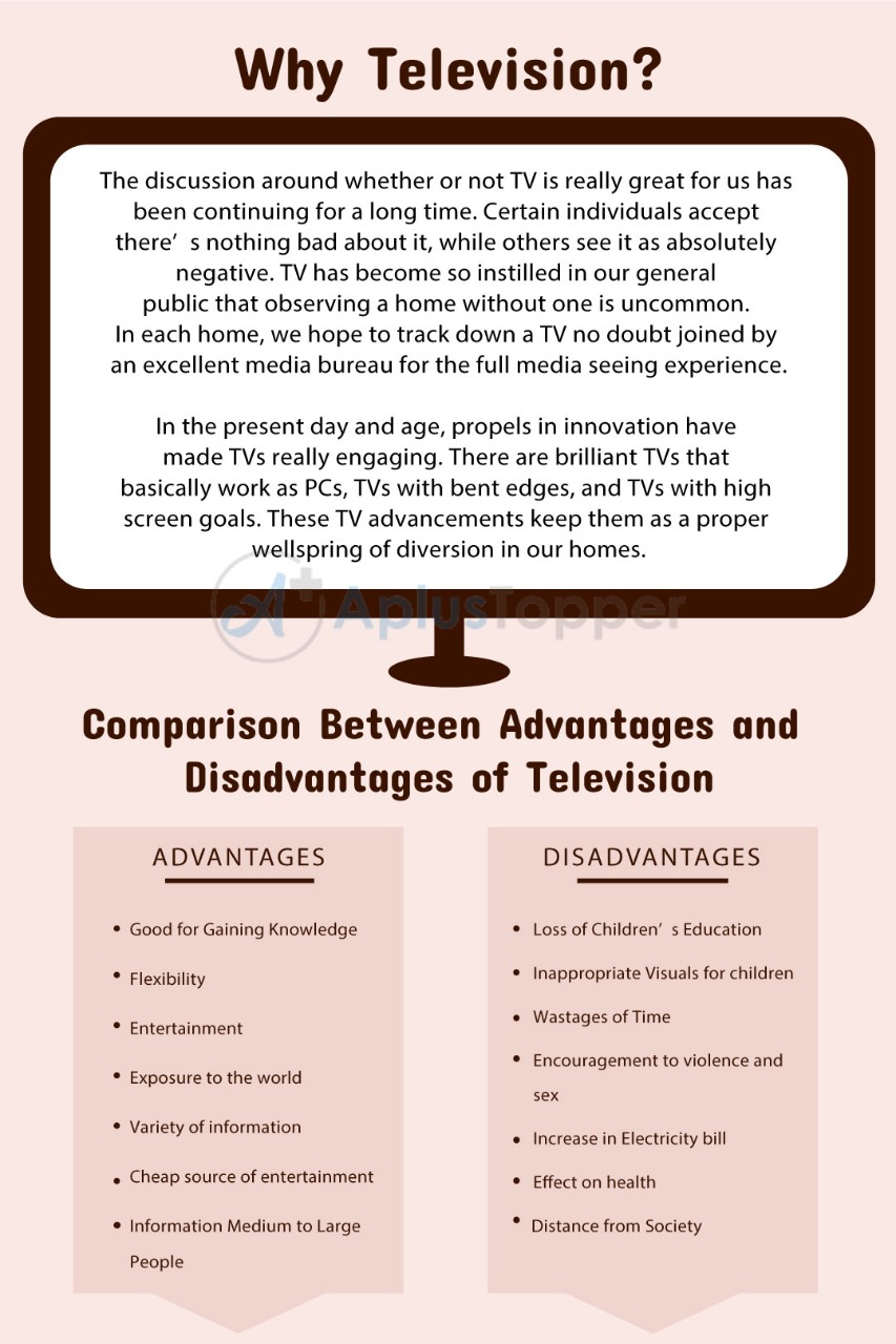 an essay about advantages and disadvantages of television
