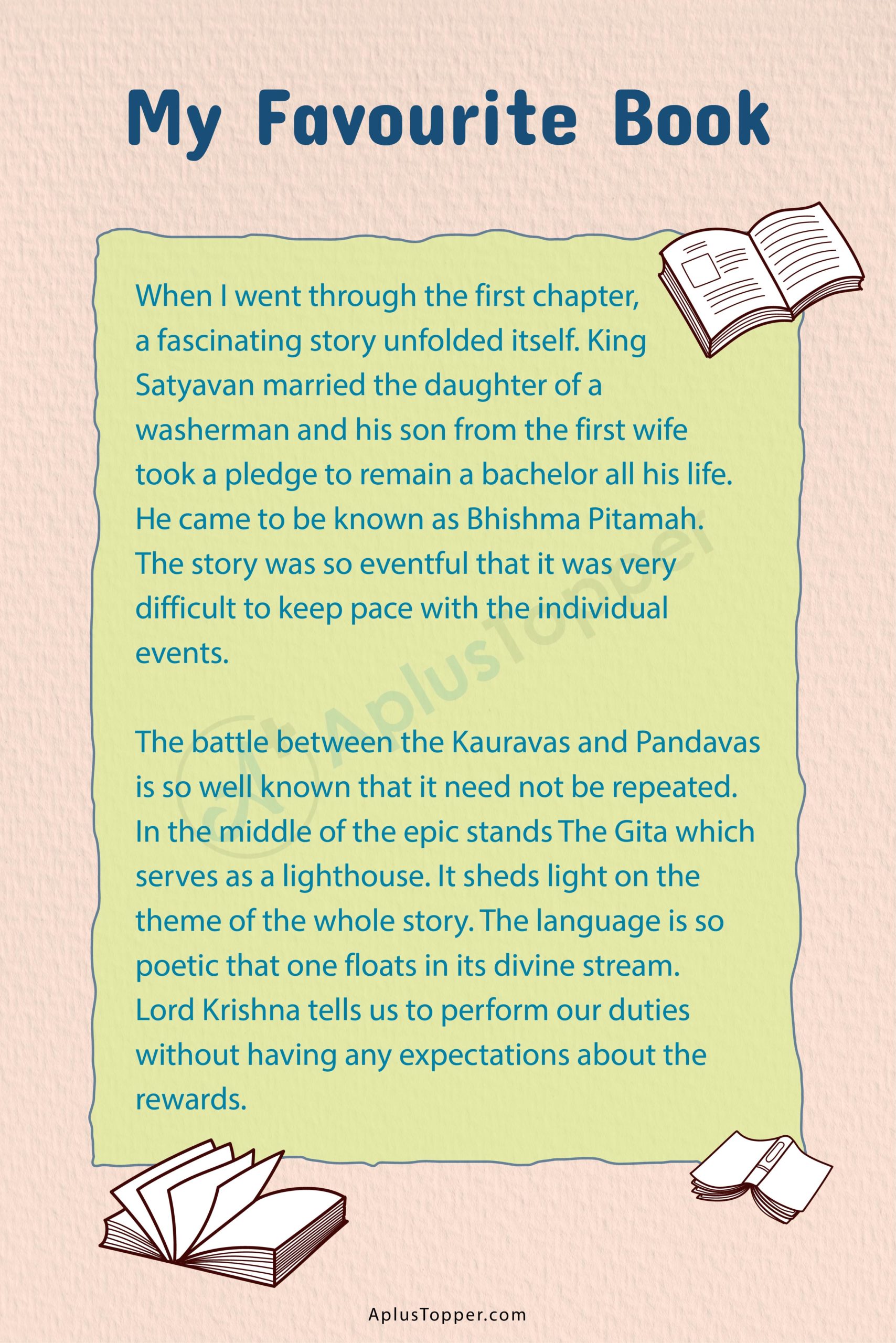 essay on my favourite book panchatantra