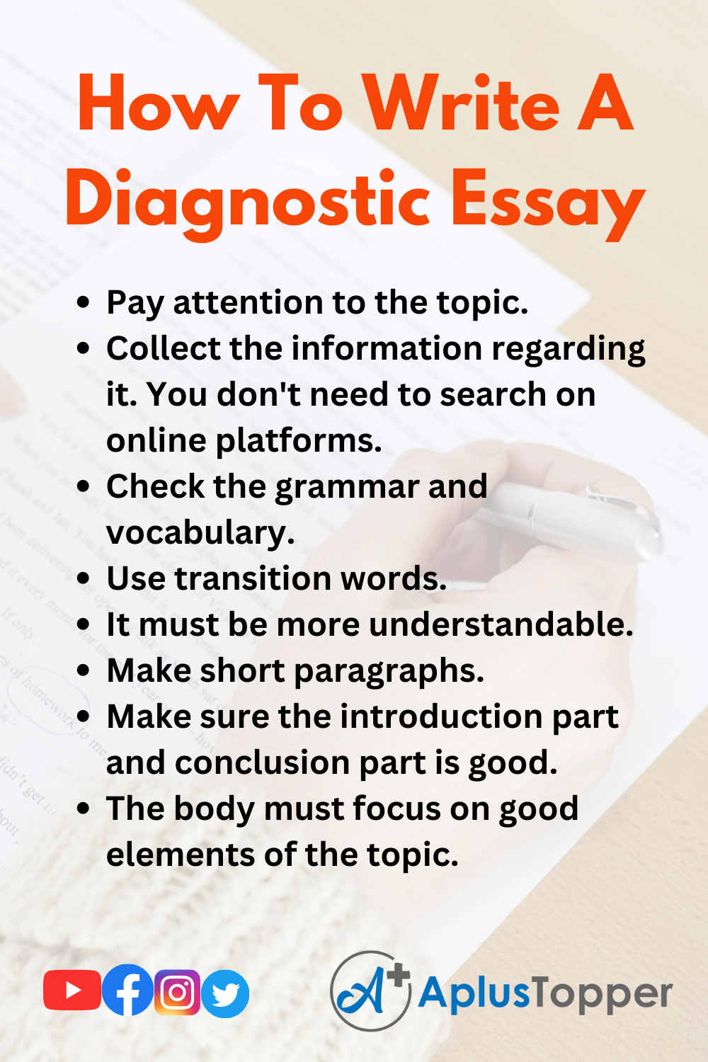 essay diagnostic definition
