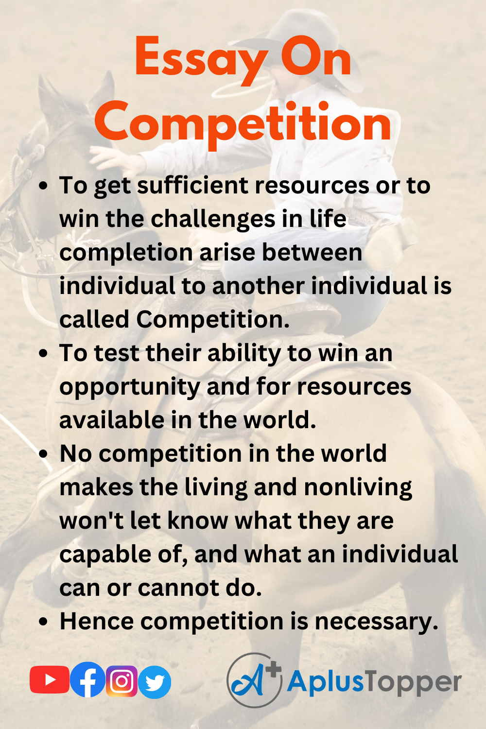 essay on good competition
