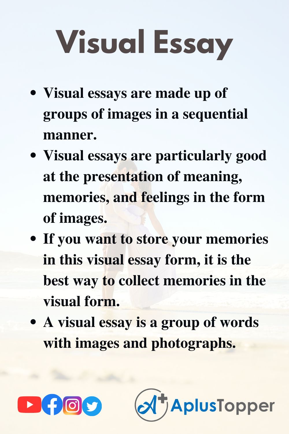what is a visual in an essay