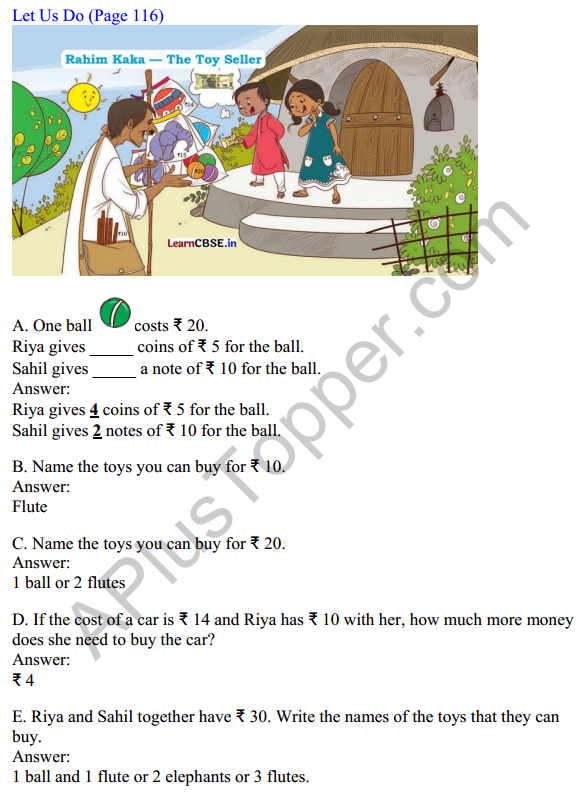 Joyful Mathematics Class 1 Solutions Chapter 12 How Much Can We Spend (Money) 2