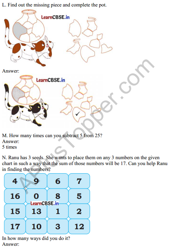Joyful Mathematics Class 1 Solutions Chapter 13 So Many Toys (Data Handling) 10