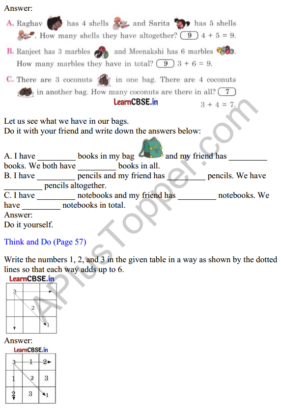 Joyful Mathematics Class 1 Solutions Chapter 5 How Many (Addition and Subtraction of Single Digit Numbers) 12