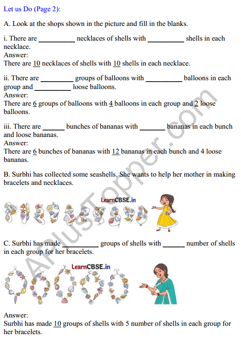 Joyful Mathematics Class 2 Solutions Chapter 1 A Day at the Beach (Counting in Groups) 2