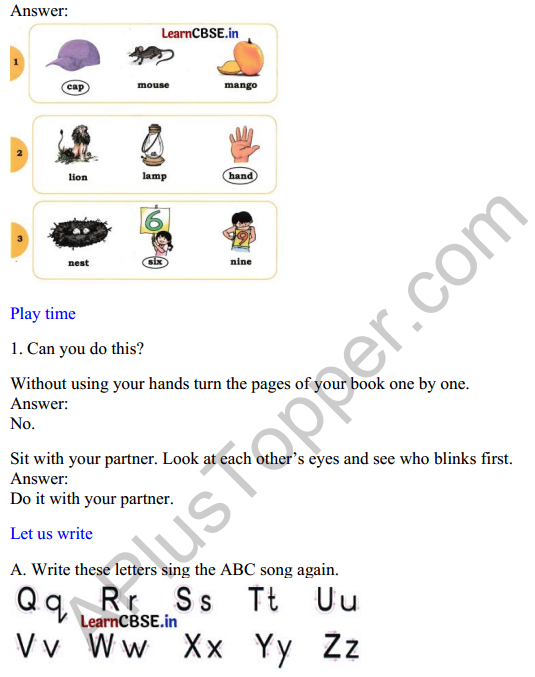 Mridang Class 1 English Solutions Chapter 2 Greetings 11