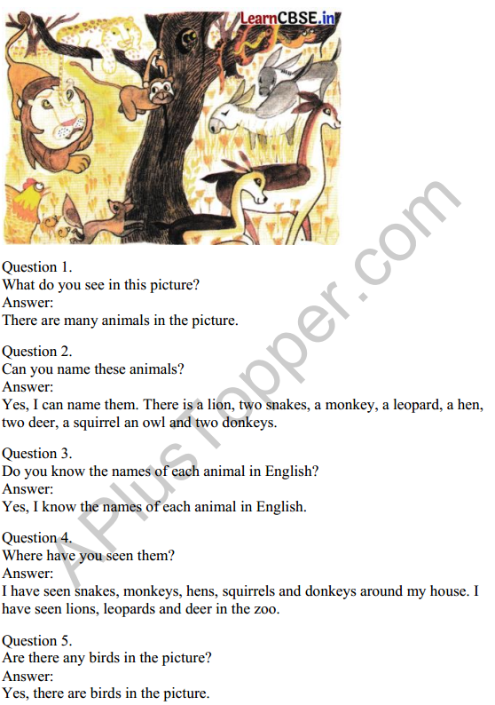 Mridang Class 1 English Solutions Chapter 3 Picture Time 1