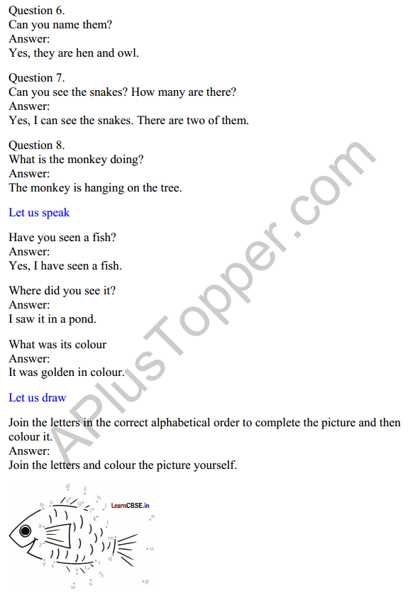 Mridang Class 1 English Solutions Chapter 3 Picture Time 2