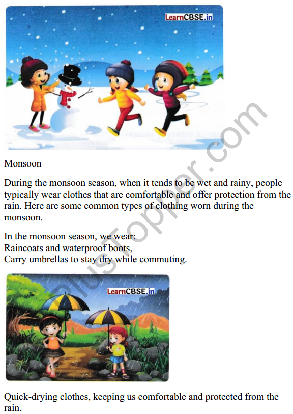 Mridang Class 1 English Worksheet Chapter 8 The Four Seasons 6