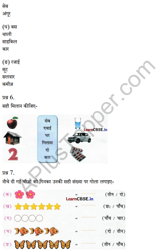 Sarangi Class 1 Hindi Worksheet Chapter 2 दादा-दादी 3