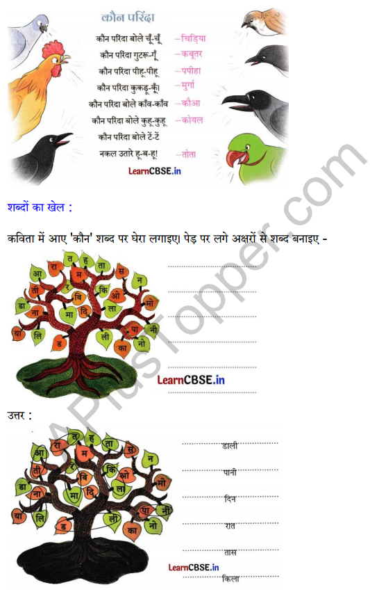 Sarangi Hindi Book Class 1 Solutions Chapter 19 चाँद का बच्चा 5